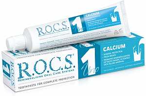 Зубная паста R.O.C.S. Uno Calcium "Кальций", 74 гр