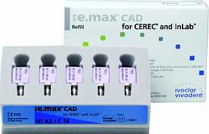 Блоки IPS e.max CAD CEREC/inLab LT A3 C14 5 шт.