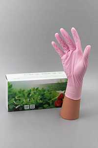 Перчатки SUNVIV нитриловые розовые (100шт.) AN 316 (4036)