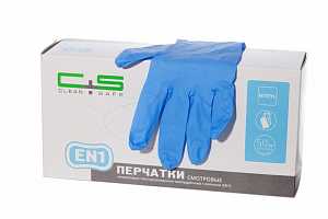 Перчатки Clean safe, нитриловые, полностью текстурированные, неопудренные, нестерильные (100 шт)