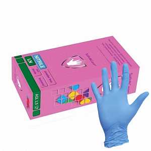 Перчатки нитриловые Safe&Care Голубые (200 шт.) TN 303 (3031)