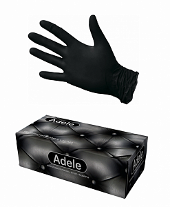 Перчатки Adele нитриловые черные (100шт.)